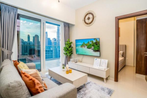 Stunning 2-Bedroom Business Bay Apartment with Burj Khalifa View & Huge Balcony